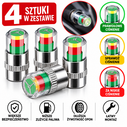Autivoo™ – Czujniki ciśnienia w oponach 4 szt.